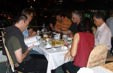 1st dinner on Saigon river boat